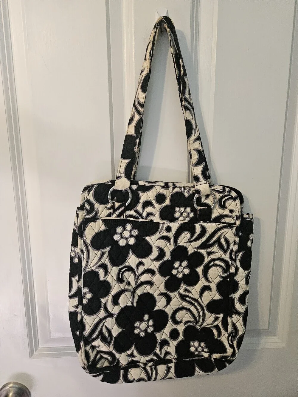 Vera Bradley Night And Day Floral Quilted Tote Bag
